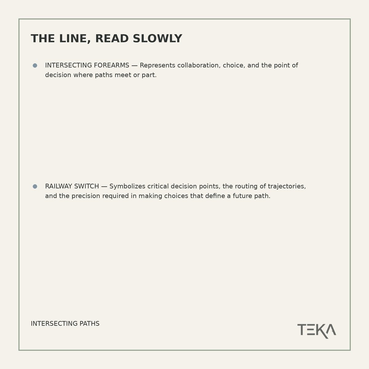 TEKA EB75 — INTERSECTING PATHS